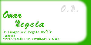 omar megela business card